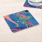 Nasturtium Flowers in de Atelier, Matisse Kartonnen Onderzetters (Schuin)