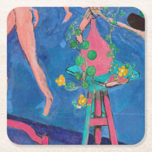 Nasturtium Flowers in de Atelier, Matisse Kartonnen Onderzetters