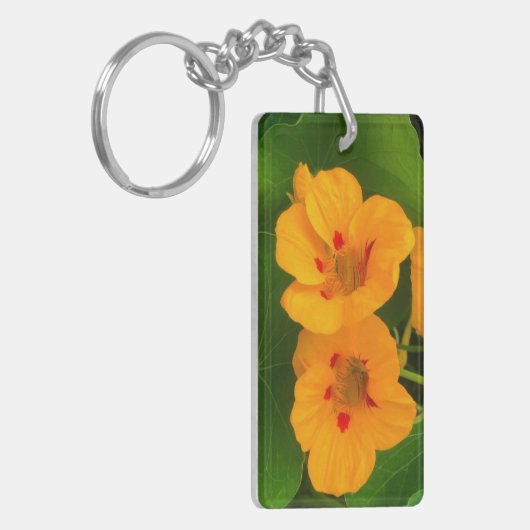 Nasturtium Flowers Sleutelhanger (Voorkant Links)