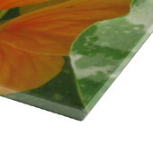 Nasturtium Glass Cutting Board Snijplank (Hoek)
