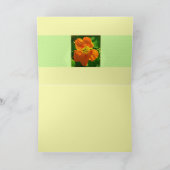 Nasturtium in sinaasappel kaart (Binnen)