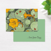 Nasturtium & Ladybird "Just for You" Visitekaartjes (Bureau)