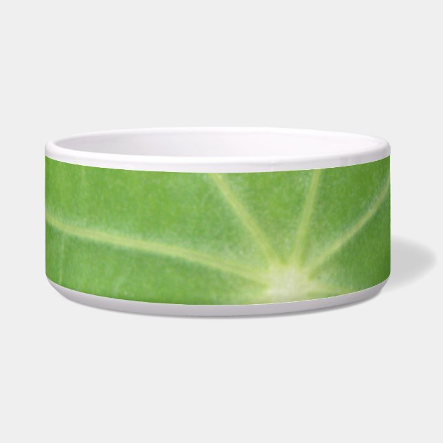 Nasturtium Leaf Dog Bowl Voerbakje (Voorkant)