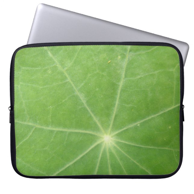 Nasturtium Leaf-laptoptas Laptop Sleeve (Voorkant)