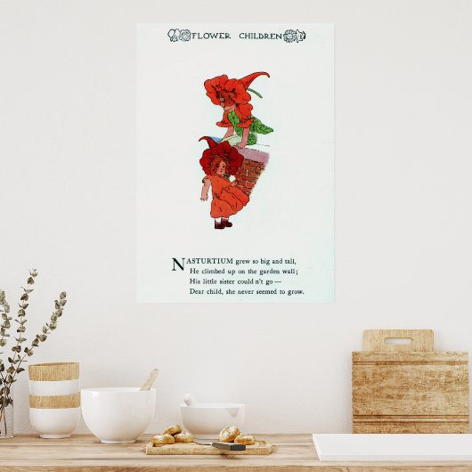 Nasturtium Poster (Keuken)