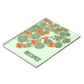 Nasturtium Recipe Book | Antiek lithograaf 1896 Notitieboek (Linkerzijde)