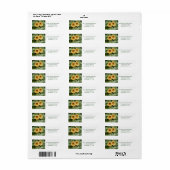 Nasturtium Return Address Label (Full Sheet)