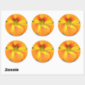 Nasturtium-Sticker Ronde Sticker (Vel)