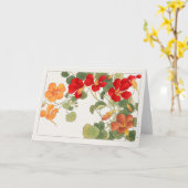 Nasturtium van Tanigami Konan Kaart (Gele Bloem)