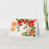 Nasturtium van Tanigami Konan Kaart (Voorkant)