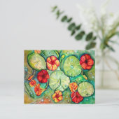 Nasturtium Water Fantasy Briefkaart (Staand voorkant)