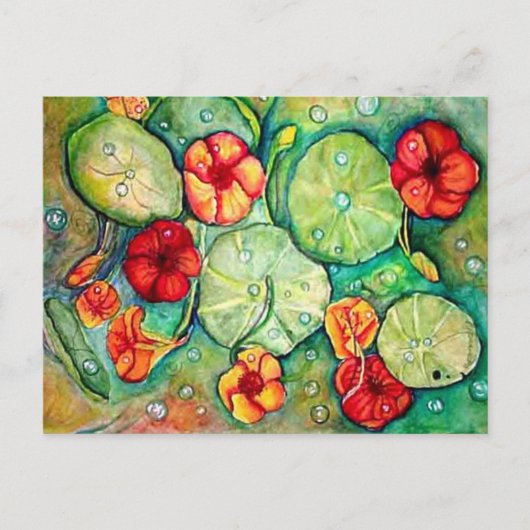 Nasturtium Water Fantasy Briefkaart (Voorkant)