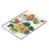 Nasturtium - Watercolor flowers Notitieboek (Linkerzijde)