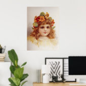 Nasturtium Wreath Poster (Thuiskantoor)