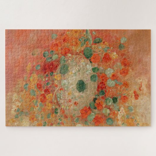 Nasturtiums (1905) van Odilon Redon Legpuzzel (Horizontaal)