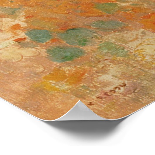 Nasturtiums (1905) van Odilon Redon Poster (Hoek)