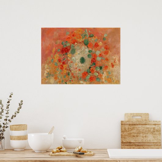Nasturtiums (1905) van Odilon Redon Poster (Keuken)