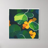 Nasturtiums - grote canvas print (Voorkant)