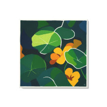 Nasturtiums - grote canvas print