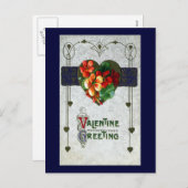 Nasturtiums  Valentijn Feestdagenkaart (Voorkant / Achterkant)
