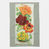 Nasturtiums van 1906 theedoek (Verticaal)