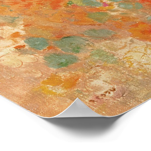 Nasturtiums van Odilon Redon  Floral Poster (Hoek)
