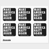 Nasty Amerika Sticker, 3 x 3 Vierkante Sticker (Vel)