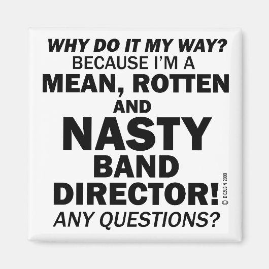 Nasty Band Director Magneet (Voorkant)