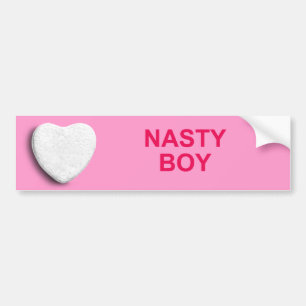 NASTY BOY SNOEP HEART BUMPERSTICKER