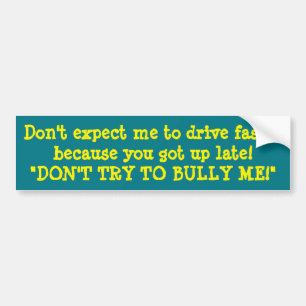 NASTY-BUMPERSTICKERS voor MISERABELE DRIVERS CRAZY Bumpersticker