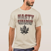 Nasty Canadian Beauty met Edge en Maple Leaf T-shirt (Voorkant)