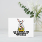 Nasty Easter Bunny Feestdagenkaart (Staand voorkant)