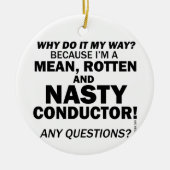 Nasty-geleider Keramisch Ornament (Voorkant)