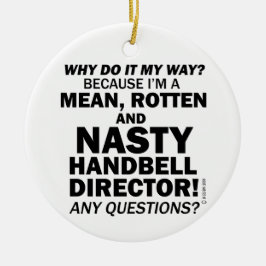 Nasty Handbell Directeur Keramisch Ornament