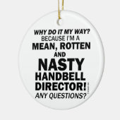 Nasty Handbell Directeur Keramisch Ornament (Links)