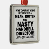 Nasty Handbell Directeur Metalen Ornament (Rechts)