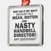 Nasty Handbell Directeur Metalen Ornament (Links)