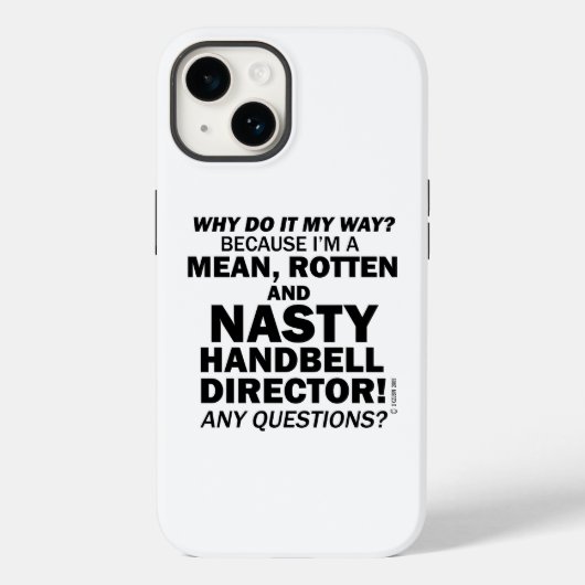 Nasty Handbell Director Hoesje-Mate iPhone Case (Achterkant)