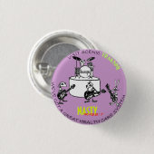 Nasty konijn: Het negende 'trakspiltoerisme' van k Ronde Button 3,2 Cm (Voorkant /achterkant)