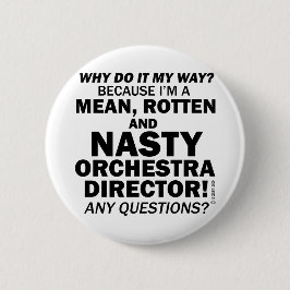 Nasty Orchestra Director Ronde Button 5,7 Cm