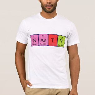 Nasty periodieke lijstnaam shirt