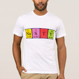Nasty periodieke lijstnaam shirt