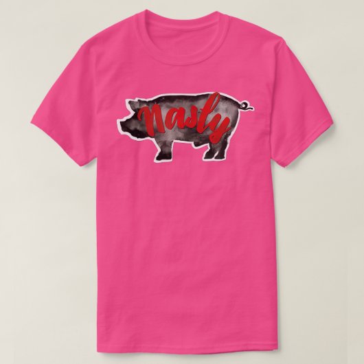 Nasty Pig Fun Gay T-shirt (Design voorkant)