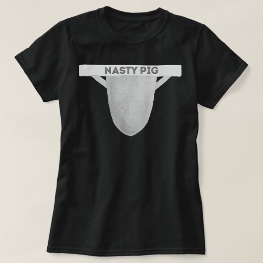 Nasty Pig Jock Strap Men Gay Pride Awareness LGBTQ T-shirt (Design voorkant)