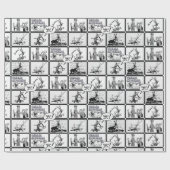 Nasty Rabbit hitchcover scènes voor het verpakken  Cadeaupapier (Vlak)