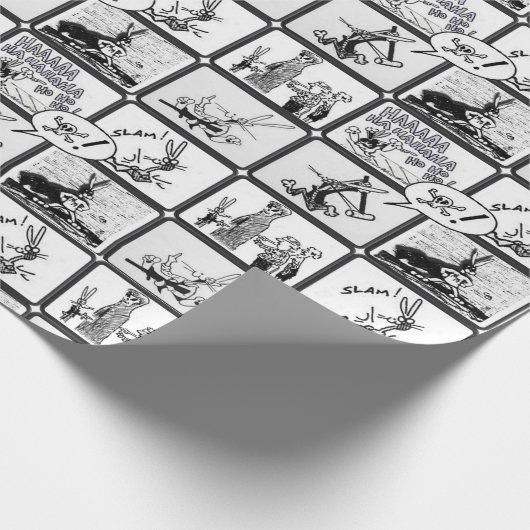 Nasty Rabbit hitchcover scènes voor het verpakken  Cadeaupapier (Hoek)