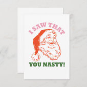 Nasty Santa, dat zag ik. (Voorkant / Achterkant)