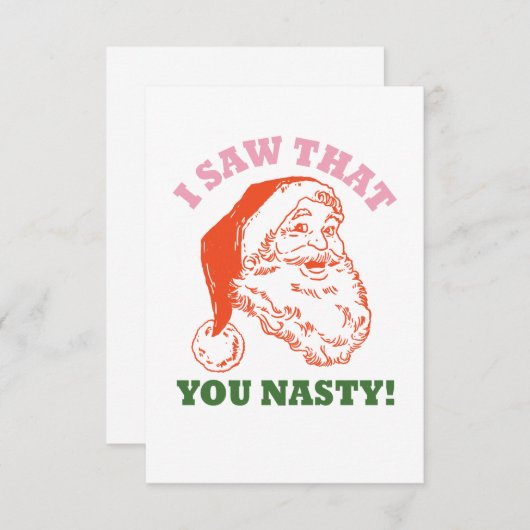 Nasty Santa, dat zag ik. (Voorkant / Achterkant)