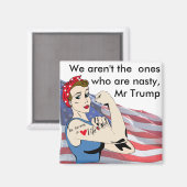 Nasty Vrouw Patriottisch Democraat Magneet (Voorkant / Achterkant)