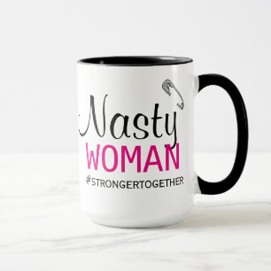 NASTY VROUW - Safety Pin - Sterker samen Mok